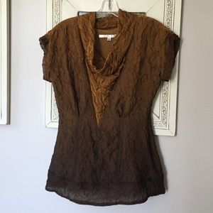 Walter ombré sleeveless cowl neck shell