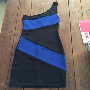 Lily rose dress black and blue