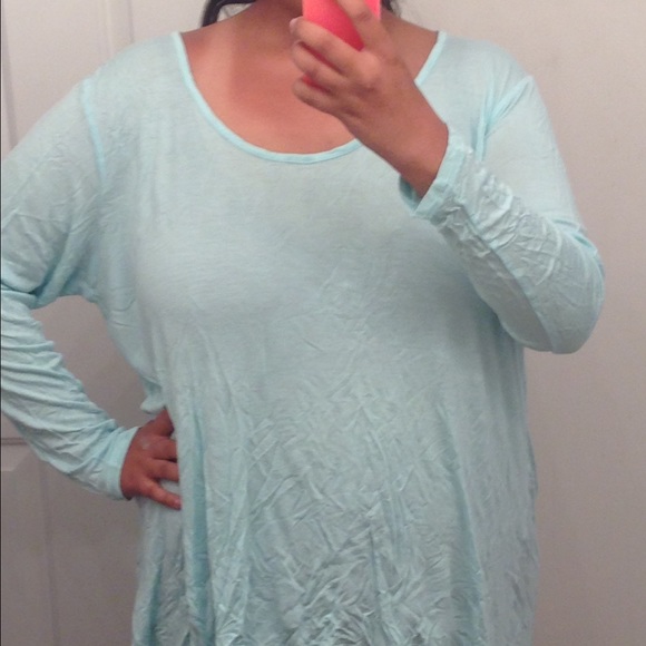 VERY VERY SOFT light blue top