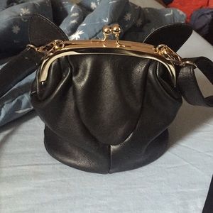 Meowingtons black "Bombay" cat purse