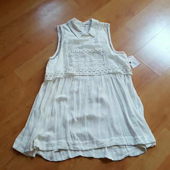 Free people dress. ..white.
