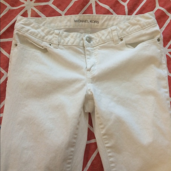 Michael Kors white denim pants