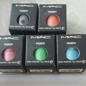 5 eye shadow pigments