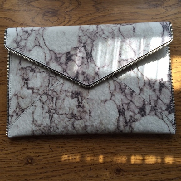 Rebecca Minkoff Marble Leo Clutch