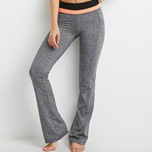 Forever 21 Flared Colorblock Yoga Pants