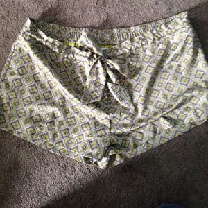 Silk patterned shorts
