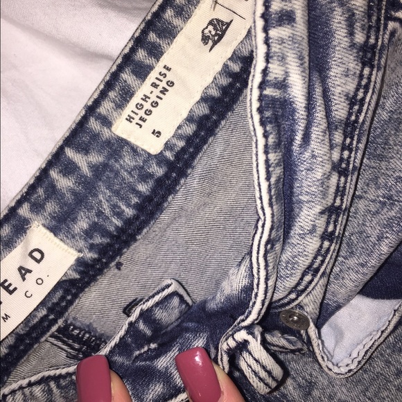 Pacsun acid wash high rise jegging