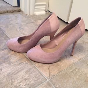 Suede heels