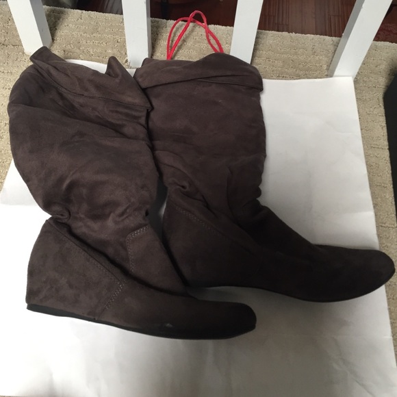 ALDO wedge calf boots