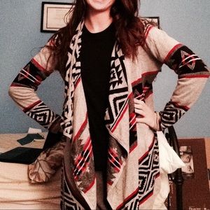 ABSTRACT CARDIGAN