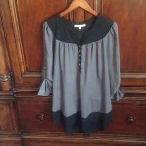 Gray & Black Tunic