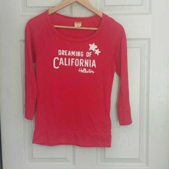 Hollister 3/4 length sleeve tshirt