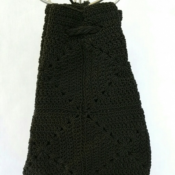 Crochet Drawstring Backpack - Picture 2 of 2