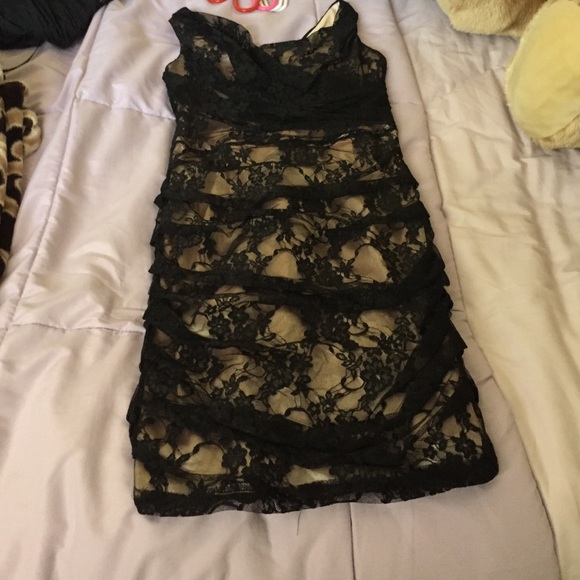NWT black lace dress