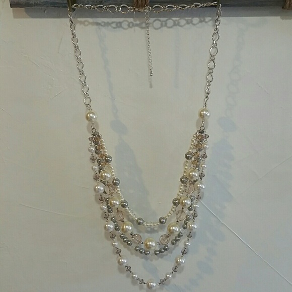 pearl and beaded necklace