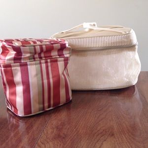 Beautiful set of two arbonne makeup bags!