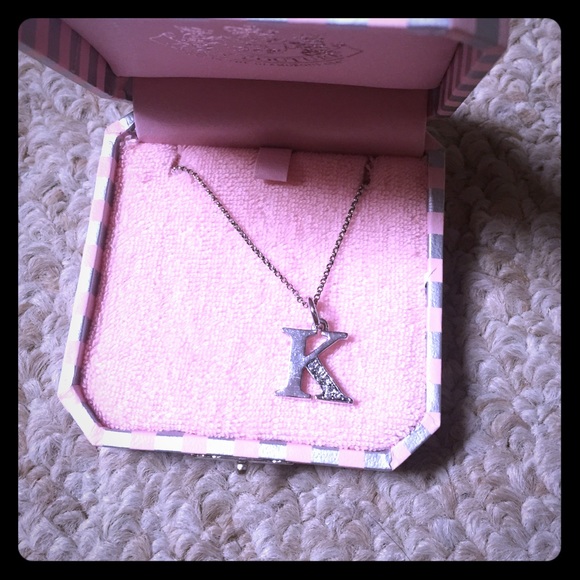 Juicy couture K initial necklace