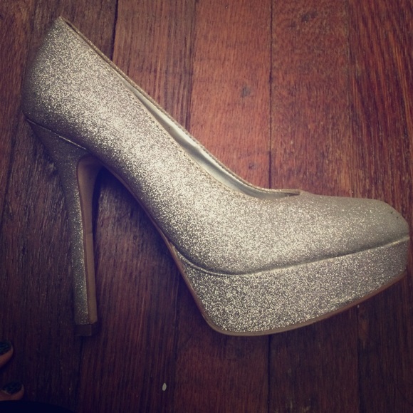 Glittery heels