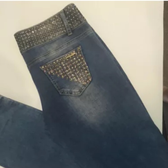 ❌SOLD AT EBAY ❌Women jeans with stones - Picture 1 of 4