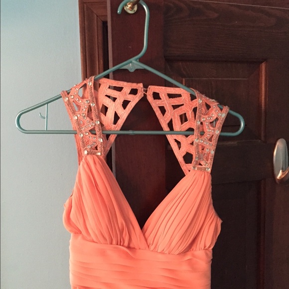 Prom or homecoming dress size long worn once - Picture 3 of 3