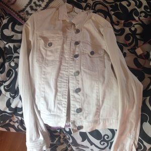 White jean jacket