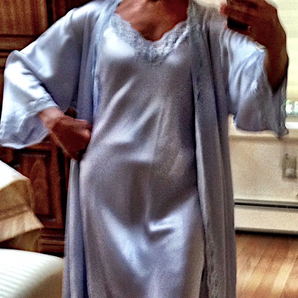 Intimates Sleepwear 100 Silk Peignoir Set Floor Length Poshmark