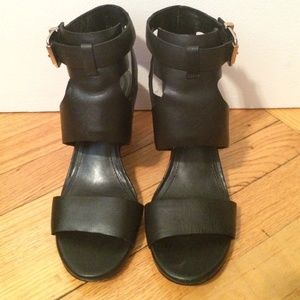 BCBGeneration Black Wedge Sandal