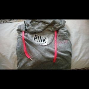 PINK Gray Hoodie