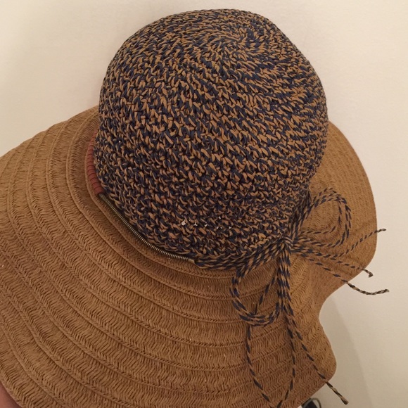 Anthropologie open weave floppy straw hat main image 4