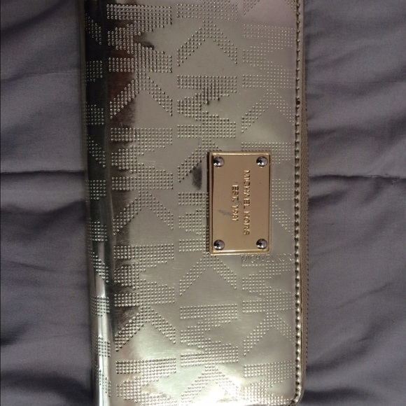 Gold metallic Michael Kors Wallet