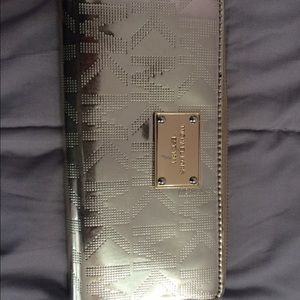 Gold metallic Michael Kors Wallet