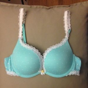 Sky Blue Victoria's Secret Push Up Bra