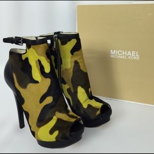 Michael Kors Kendra Camo Half Calf Boot