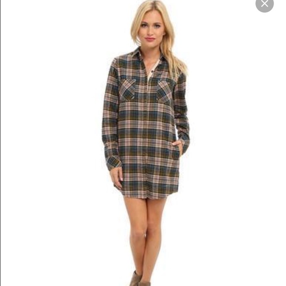 Alternative Apparel plaid shirt dress