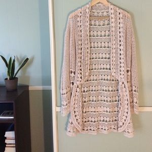Cream knit cardigan