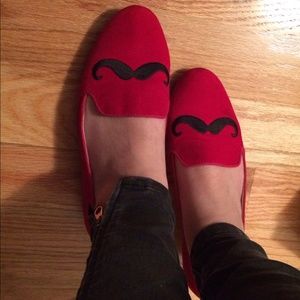 Mustache loafers ❤️