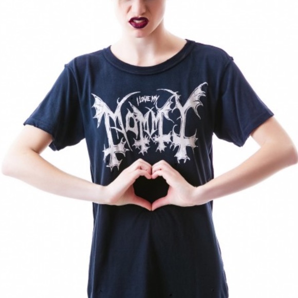 UNIF rare "I love my mommy" Distressed t-shirt