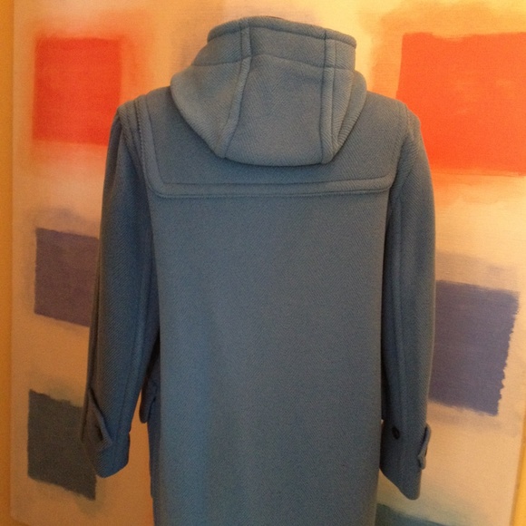 Horn Toggle Wool Coat with Hood - Picture 3 of 4