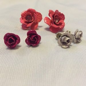 Rose earrings bundle