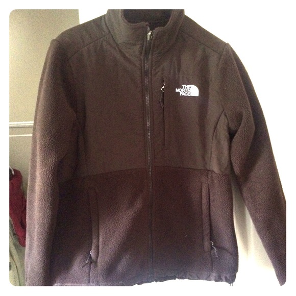 Brown north face jacket