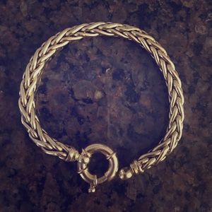 14kt GOLD BRAIDED BRACELET