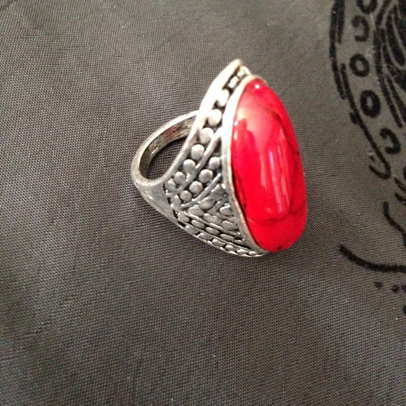 Red Turquoise Ring - Picture 2 of 3