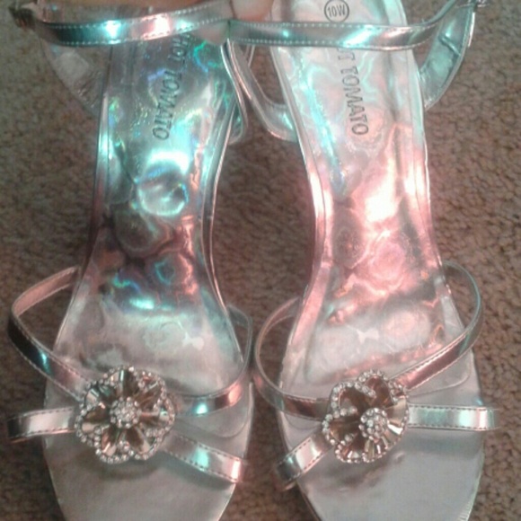 Silver heels