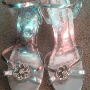 Silver heels