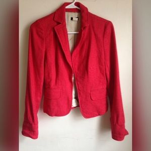 J Crew Red & Pink Blazer