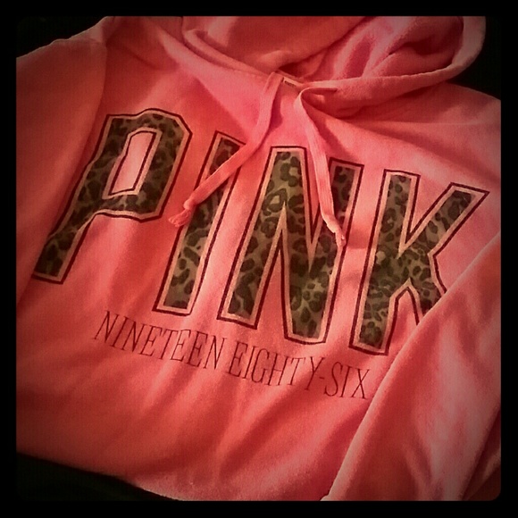 PINK leopard hoodie