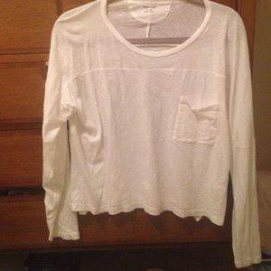 White Frocket crop shirt
