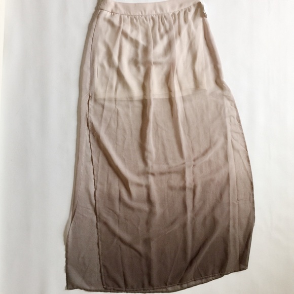 Sheer Ombre Maxi Skirt - Picture 3 of 4