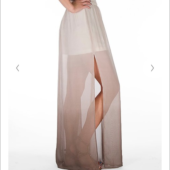 Sheer Ombre Maxi Skirt - Picture 4 of 4