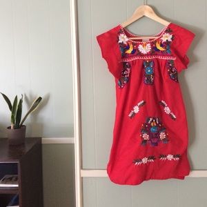 Red Mexican Party Dress